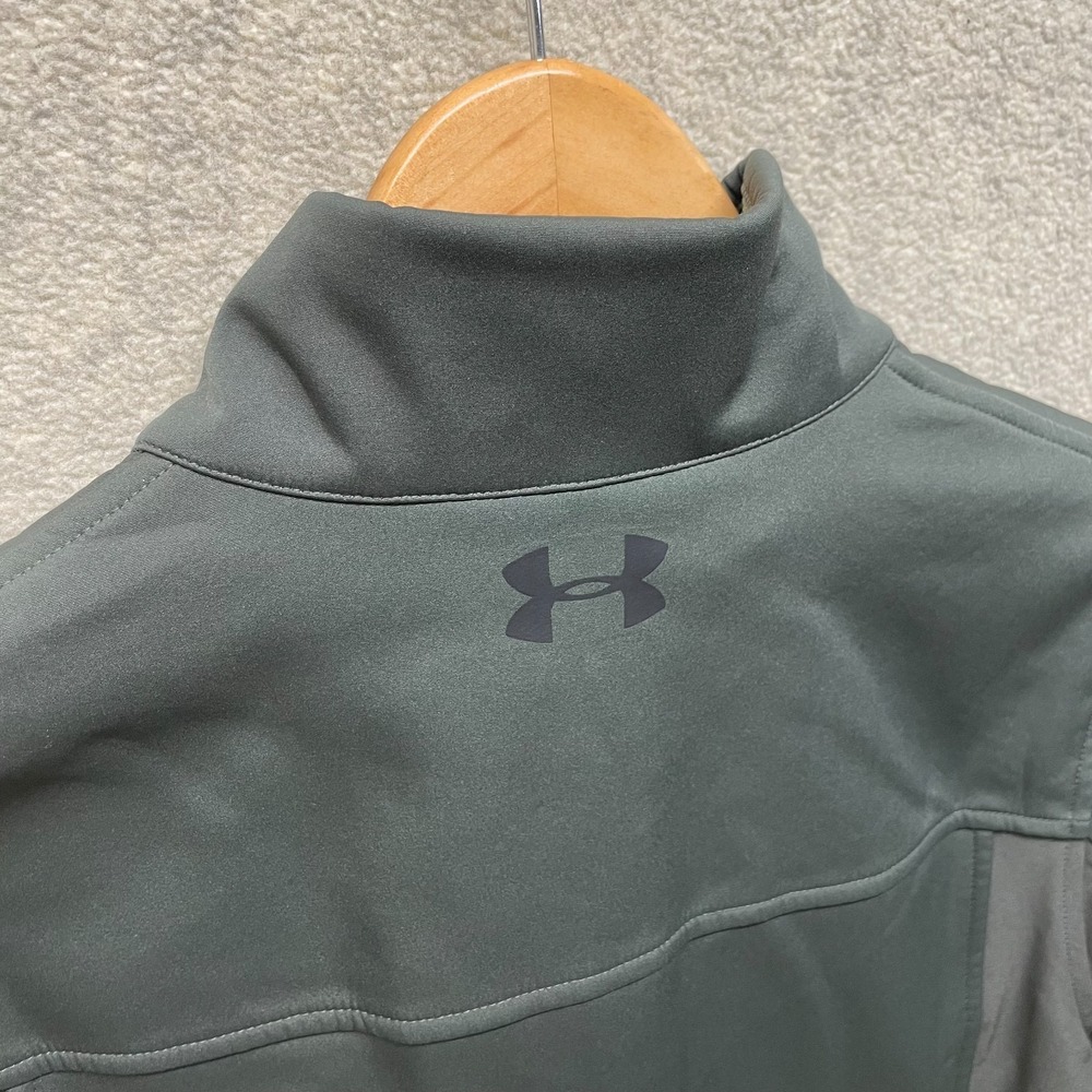 NWT Under Armour ColdGear Storm Mens Jacket Green Infrared Softshell Small - Picture 3 of 9
